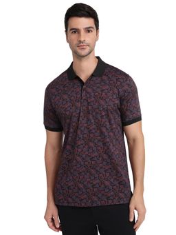 ColorPlus - Black Regular Fit Half Sleeve Polo T-Shirt