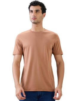 ColorPlus - Brown Regular Fit Half Sleeve T-Shirt