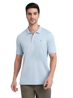 ColorPlus - Blue Collar Neck Half Sleeve Polo T-Shirt
