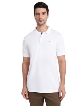 ColorPlus - White Collar Neck Half Sleeve Polo T-Shirt