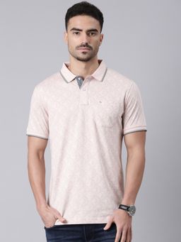 Classic Polo - Classic Peach Collar Neck Slim Fit Cotton Polo T-Shirt