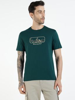 Royal Enfield - Green Gear Up Story Cotton Jersey T-Shirt
