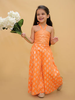 Lil Drama - Mehfil Orange Stylish Jumpsuit