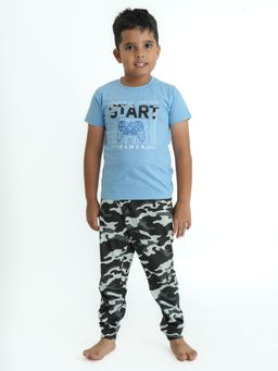 mackly - Multi-Color Boys Printed Night Suit (Set of 2)