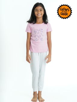 mackly - Girls "Glow In Dark" Night Suit (Set of 2)