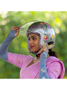 TVARRA - Lilt ISI Certified Open Face Womens Helmet - Grey