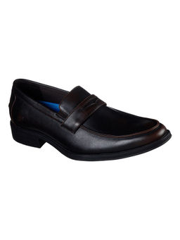SKECHERS - Larken Brown Formal Slip On Shoes