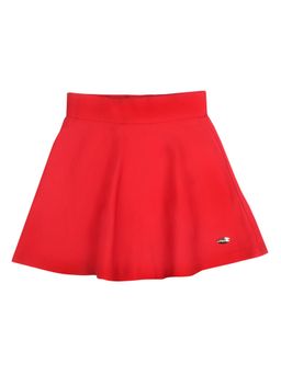 TINY GIRL - Plain Red Skater Skirt
