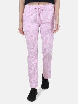 Monte Carlo - Lavender Printed Regular Fit Lower