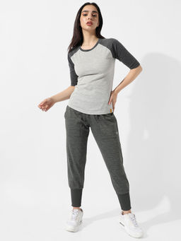 PINACOLADA - Women Grey Raglan Sleeve Top