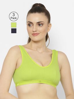 Floret - Wirefree Non-padded Sporty Bra - Multi-Color