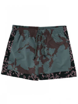 Dries Van Noten - Green Printed Swim Shorts