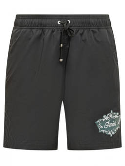 Amiri - Black Logo Swimwear Shorts (M)