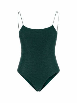Oseree - Green Solid Swimsuit (S)