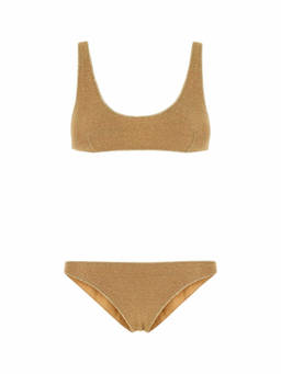 Oseree - Gold Solid Swimsuit (L)