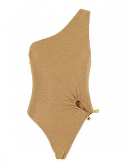 Oseree - Gold Solid Swimsuit (M)