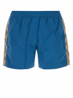 Burberry - Blue Check Swim Shorts (M)