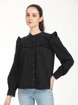 Levi's - Womens Solid Oversized Casual Shirt