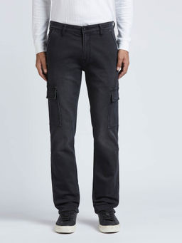 Pepe Jeans - Black Mid Rise Straight Gymindigo Cargos