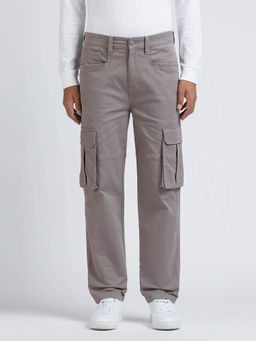 Pepe Jeans - Grey Mid Waist Overdyed Cargos