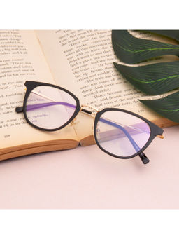 TED SMITH - Unisex Black Round Premium Italian Frame