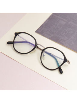 TED SMITH - Unisex Black Round Premium Italian Frame