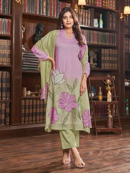 Autumnlane - Gaurisha Lily Cotton Kurta and Pant with Dupatta