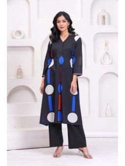 Autumnlane - Maurya Ebony Cotton Printed Kurta and Pant