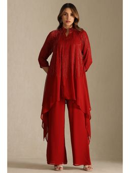 Soch - Red Georgette Co-Ord