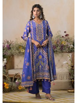 Autumnlane - Trinity Hibis Full Work Kurta and Pant with Dupatta
