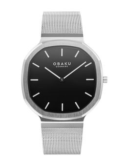 Obaku - Oktant Onyx Analog Black Octagon Dial Men Watch - V253GXCBMC