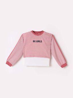 Blue Giraffe - Pink Stripes T-Shirt