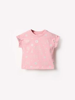 ELLE - Pink Printed T-Shirt