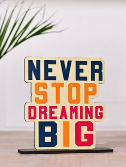 DecorTwist - Never Stop Dreaming Big Bookend