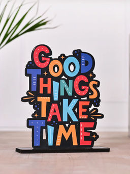 DecorTwist - Good Things Take Time Bookend