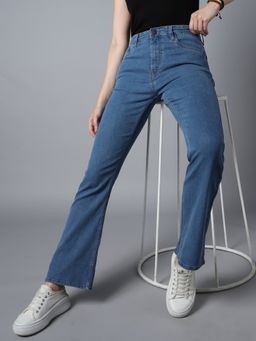 High Star - Women Bootcut High-Rise Clean Look Stretchable Jeans