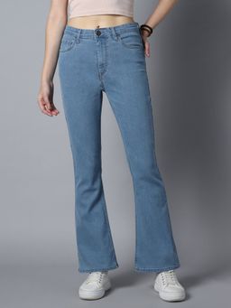 High Star - Women Bootcut High-Rise Clean Look Stretchable Jeans