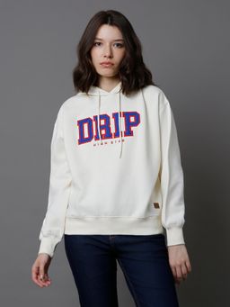 High Star - Typography Printed Hooded Sweatshirt