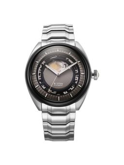 Titan - Men Regalia Stellar 2 Black Dial Stainless Steel Watch - 10011KM01 (M)
