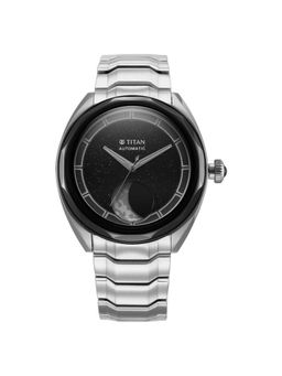 Titan - Men Regalia Stellar 2 Black Dial Stainless Steel Watch - 10011KM02 (M)