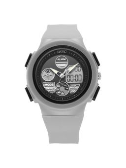 Zoop - Unisex Ana-Digi Black Dial Polyurethane Watch - 16040PP01W (M)