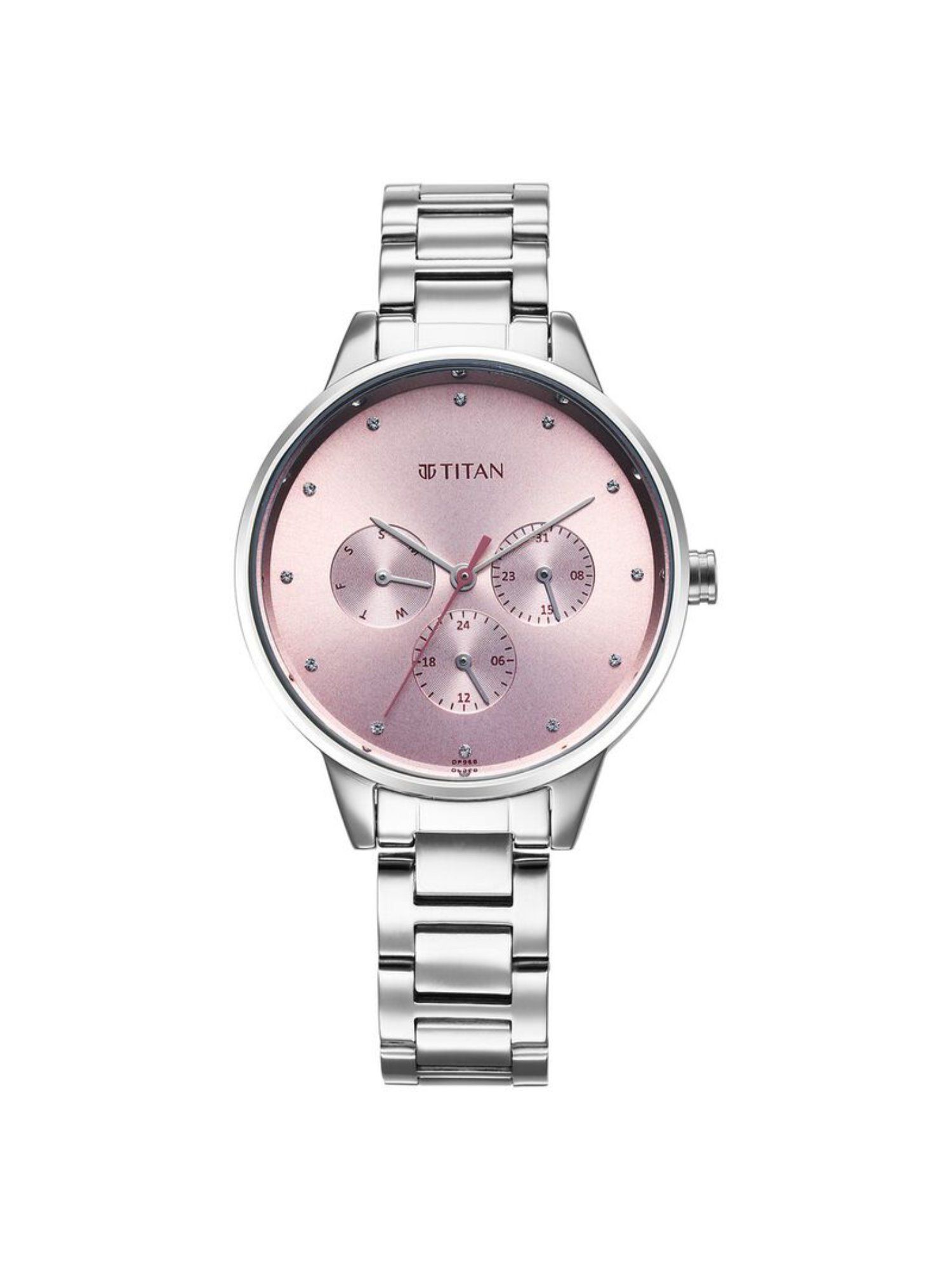 Mana。 Titan 2648QM03 Razzle Dazzle Phase 1 Analog Watch for Women