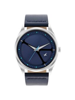 Fastrack - Men Meta We Blue Dial Leather Watch - 3273SL03 (M)