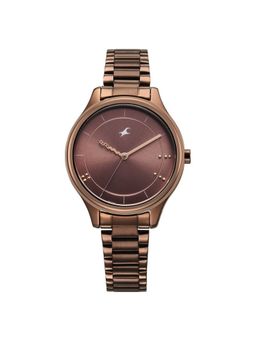 Fastrack - Women Stunners 9.0 Brown Dial Stainless Steel Watch - 6296QM01 (M)