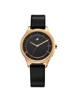 Fastrack - Women Stunners 9.0 Black Dial Leather Watch - 6296WL01 (M)