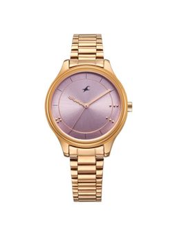 Fastrack - Women Stunners 9.0 Purple Dial Stainless Steel Watch - 6296WM01 (M)