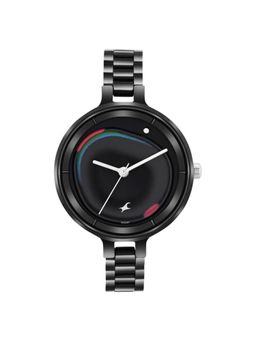 Fastrack - Women Meta We Black Dial Stainless Steel Watch - 6306KM01 (M)