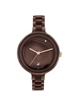 Fastrack - Women Meta We Brown Dial Stainless Steel Watch - 6306KM02 (M)