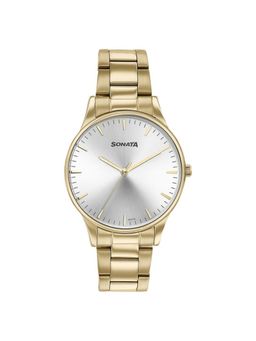 Sonata - Men 2.O White Dial Stainless Steel Watch - 77144YM02 (M)