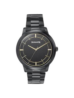 Sonata - Men 2.O Black Dial Stainless Steel Watch - 77148NM01 (M)